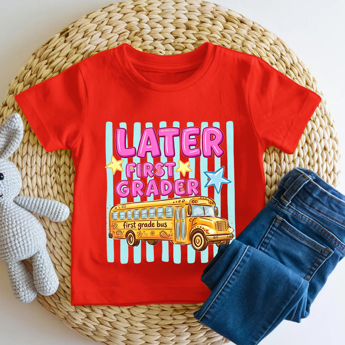 Personalized Grade Later First Grader Toddler T-shirts