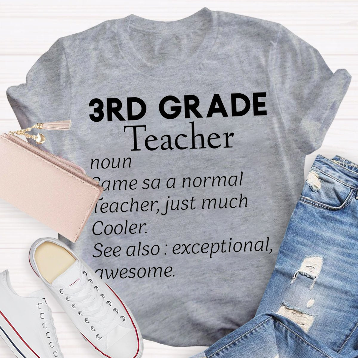 Personalized 1st Grade Teacher Noun Teacher Shirt