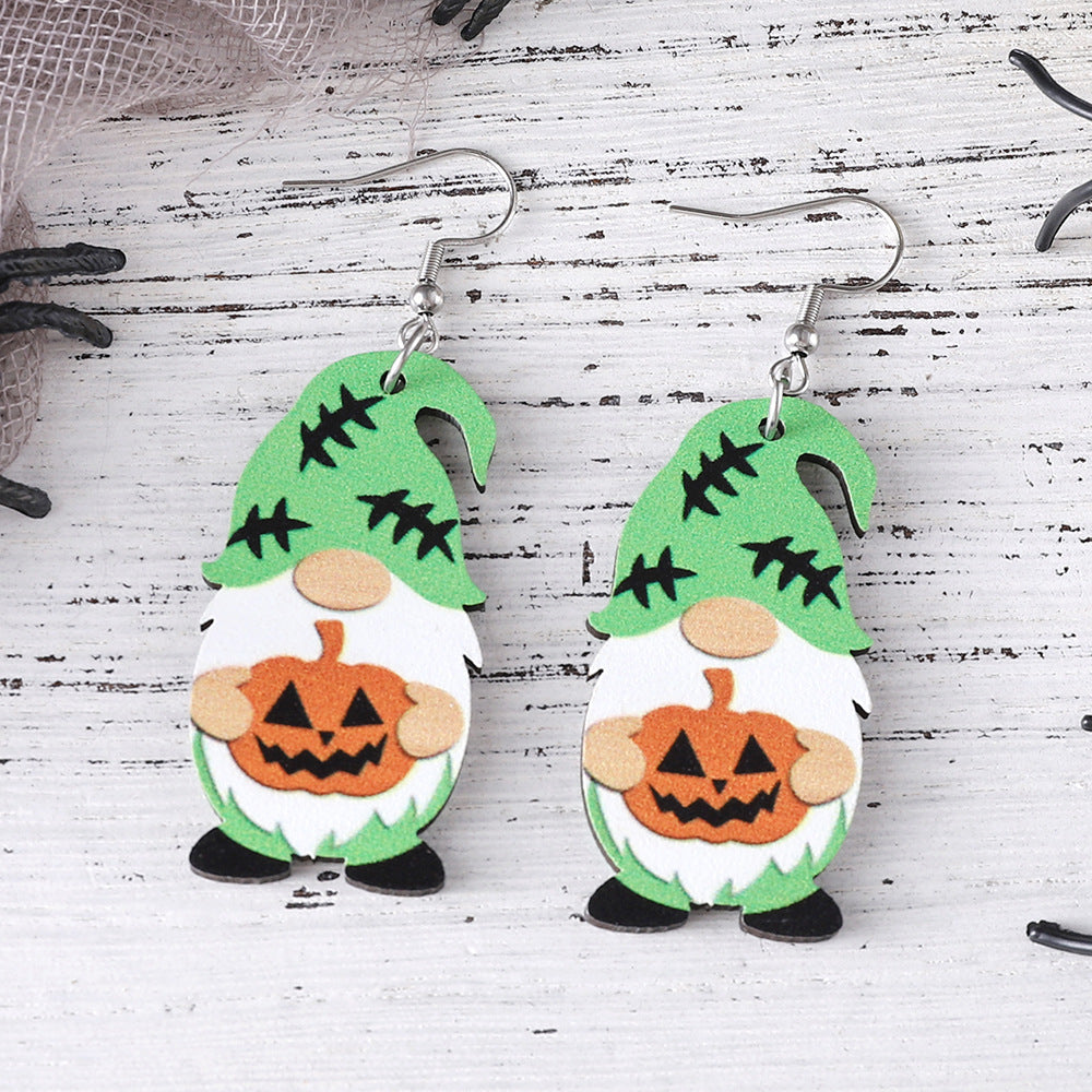 Bat Skull Cute Dwarf Pendant Earrings
