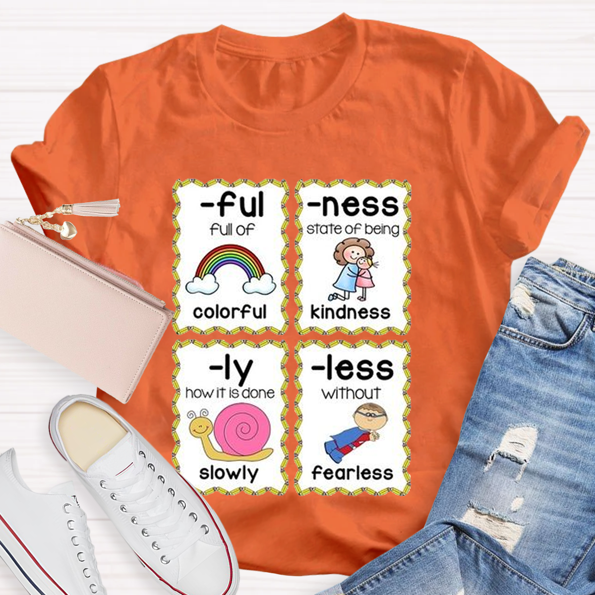 Prefixes and Suffixes Teaching Ideas for First Grade and Kindergarten T-Shirt