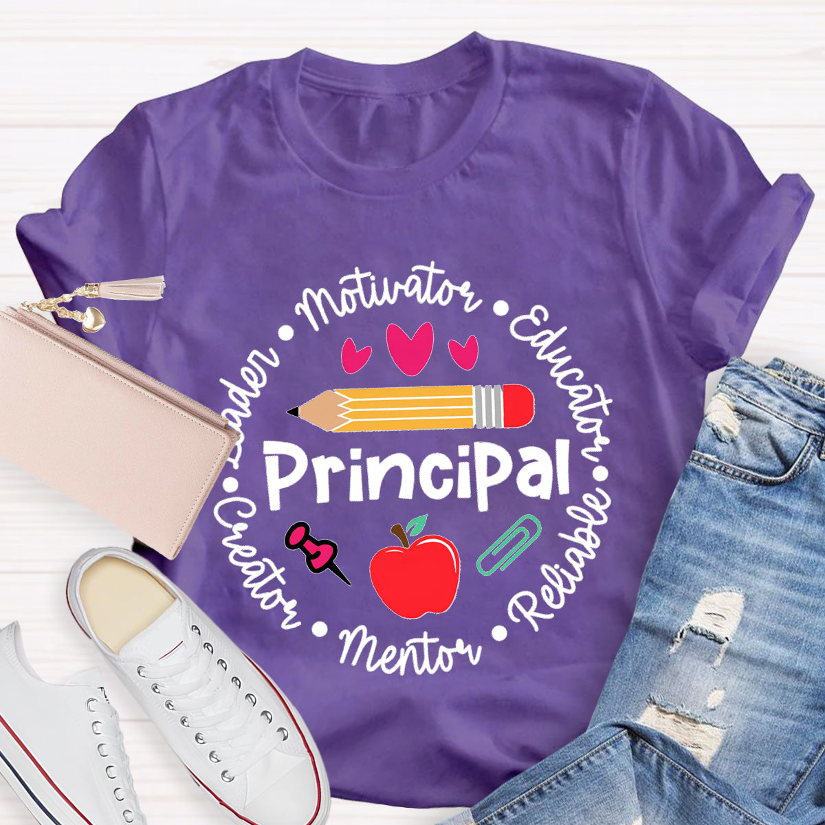 Principal Leader Motivator Educator Teacher T-Shirt