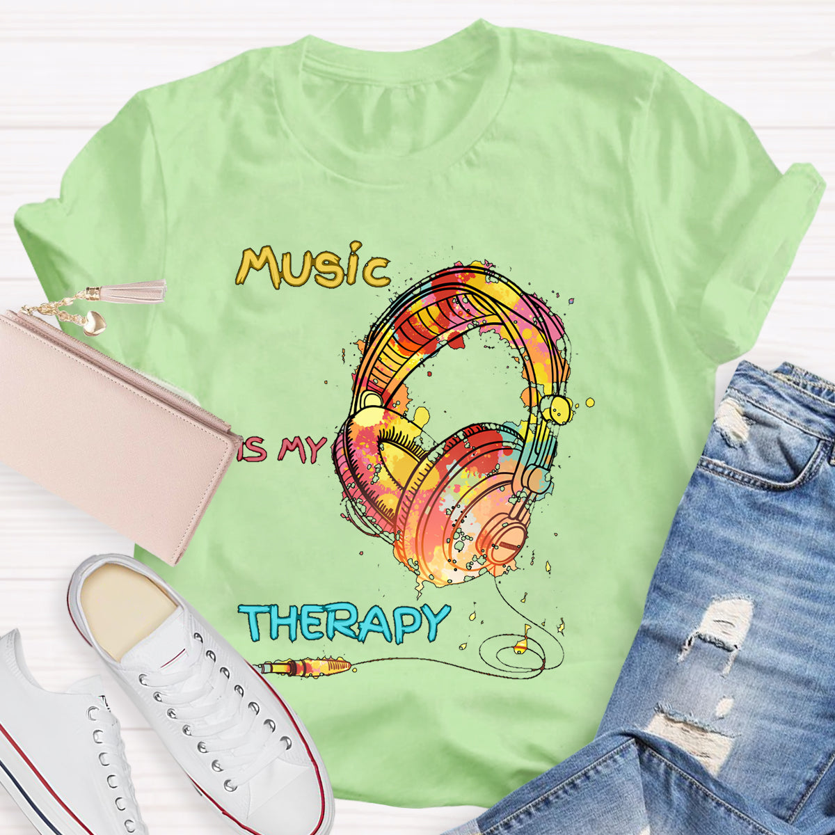 Music Is My Therapy T-shirt