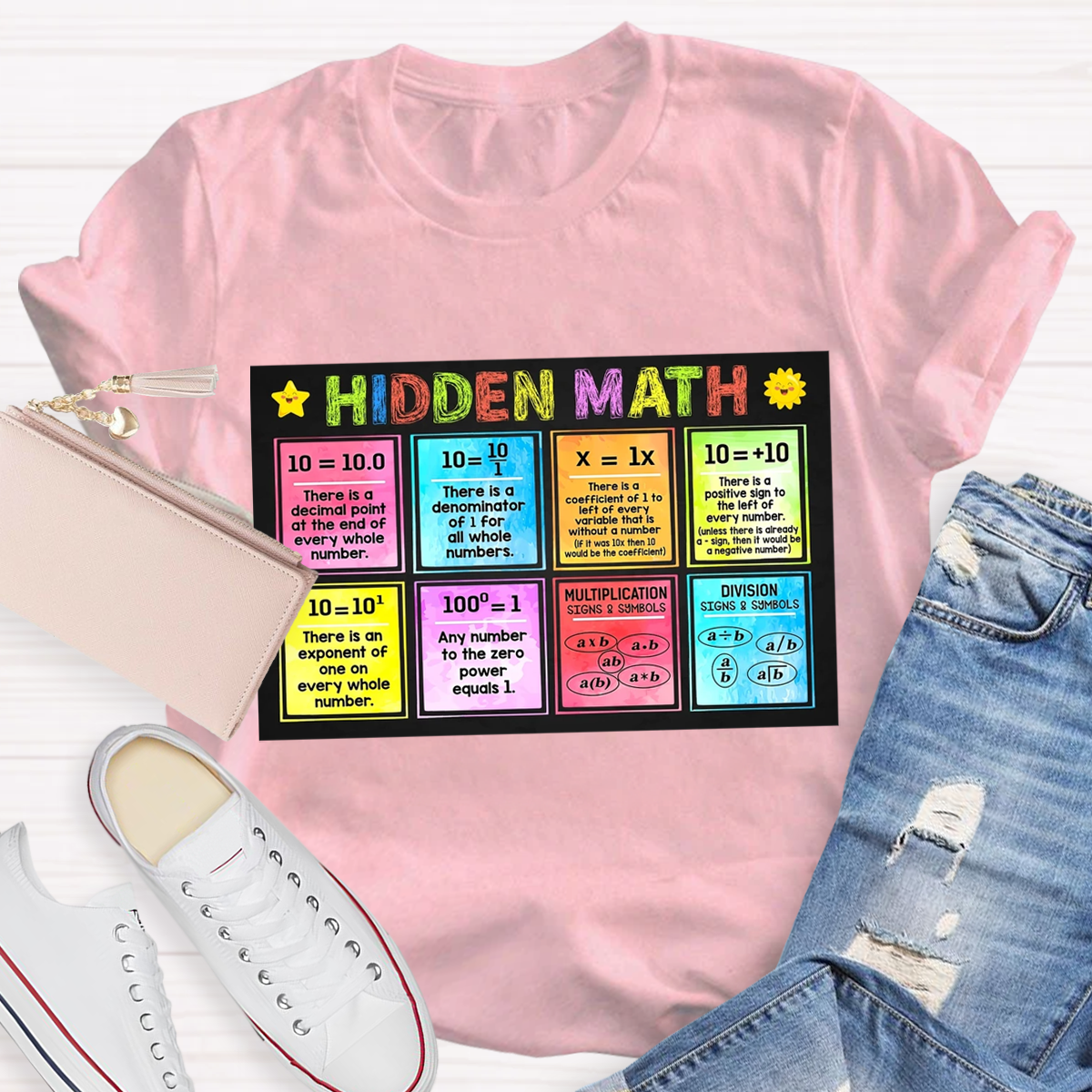 Hidden Math Teachers T-Shirt