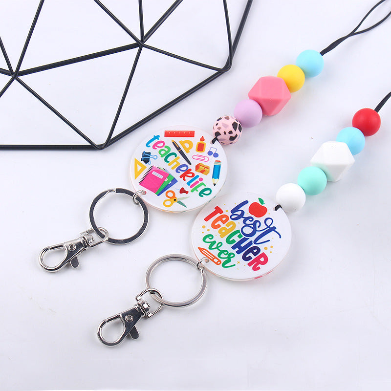 First Day Of School Teacher Lanyard