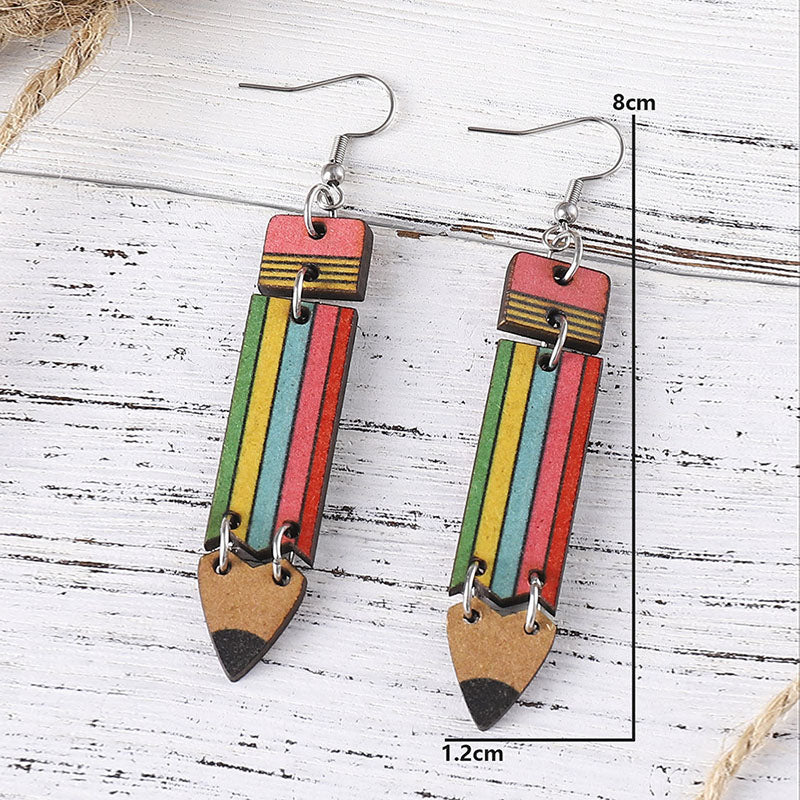 Teaching And Learning About Rainbow Pencil Earrings