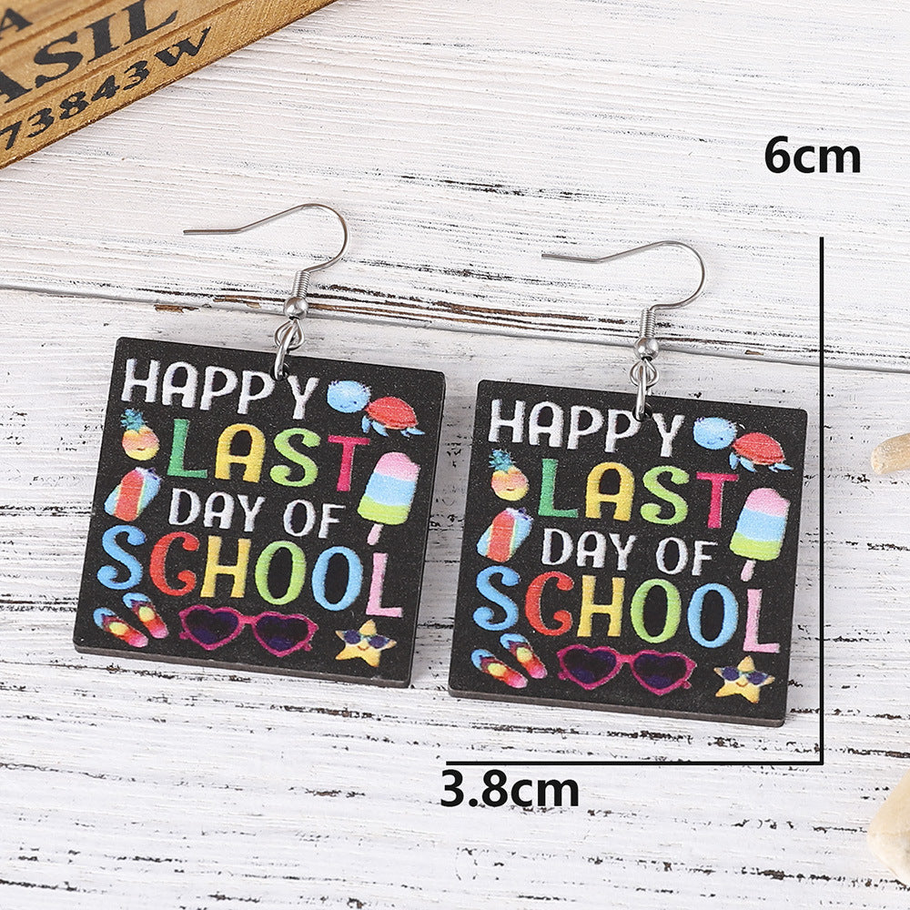 Happy Last Day Of School Earrings