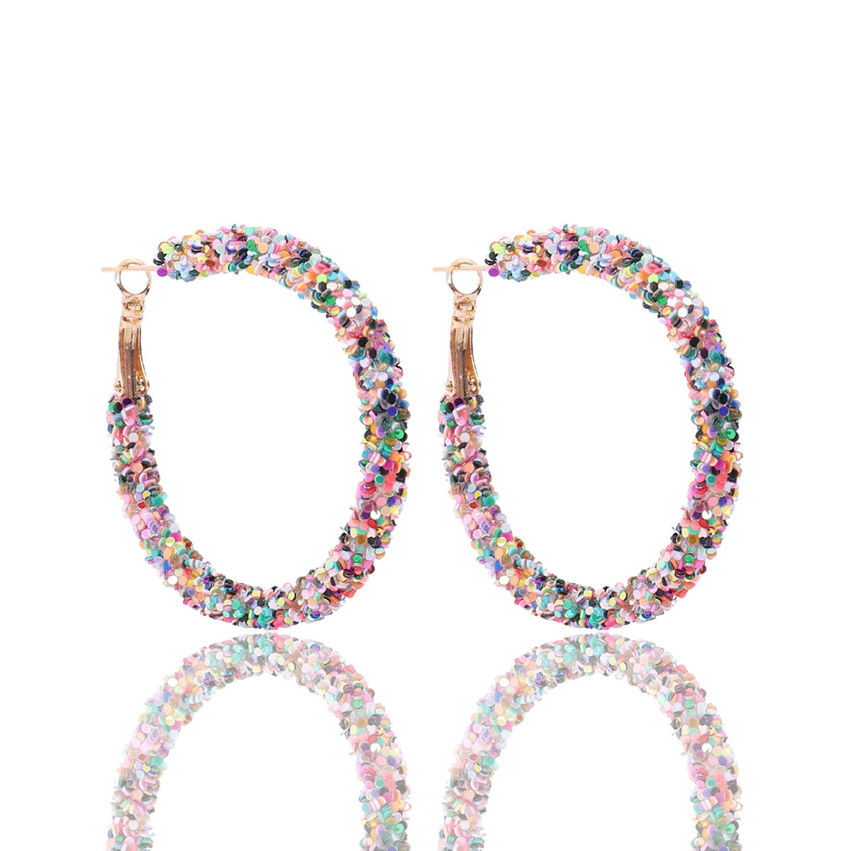 Shining Elements Colorful Metal Earrings