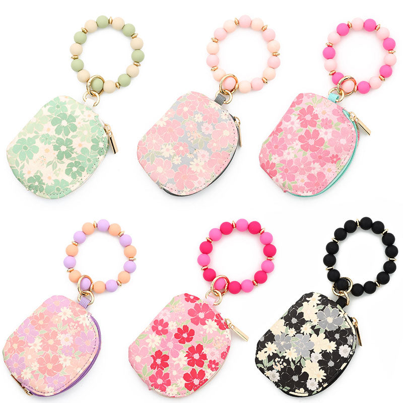 Waterproof Wristlet Half-Circle Card Holder Key Ring