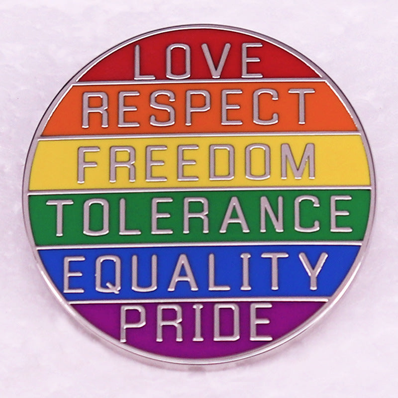Love and Respect Special Education Colorful Brooch