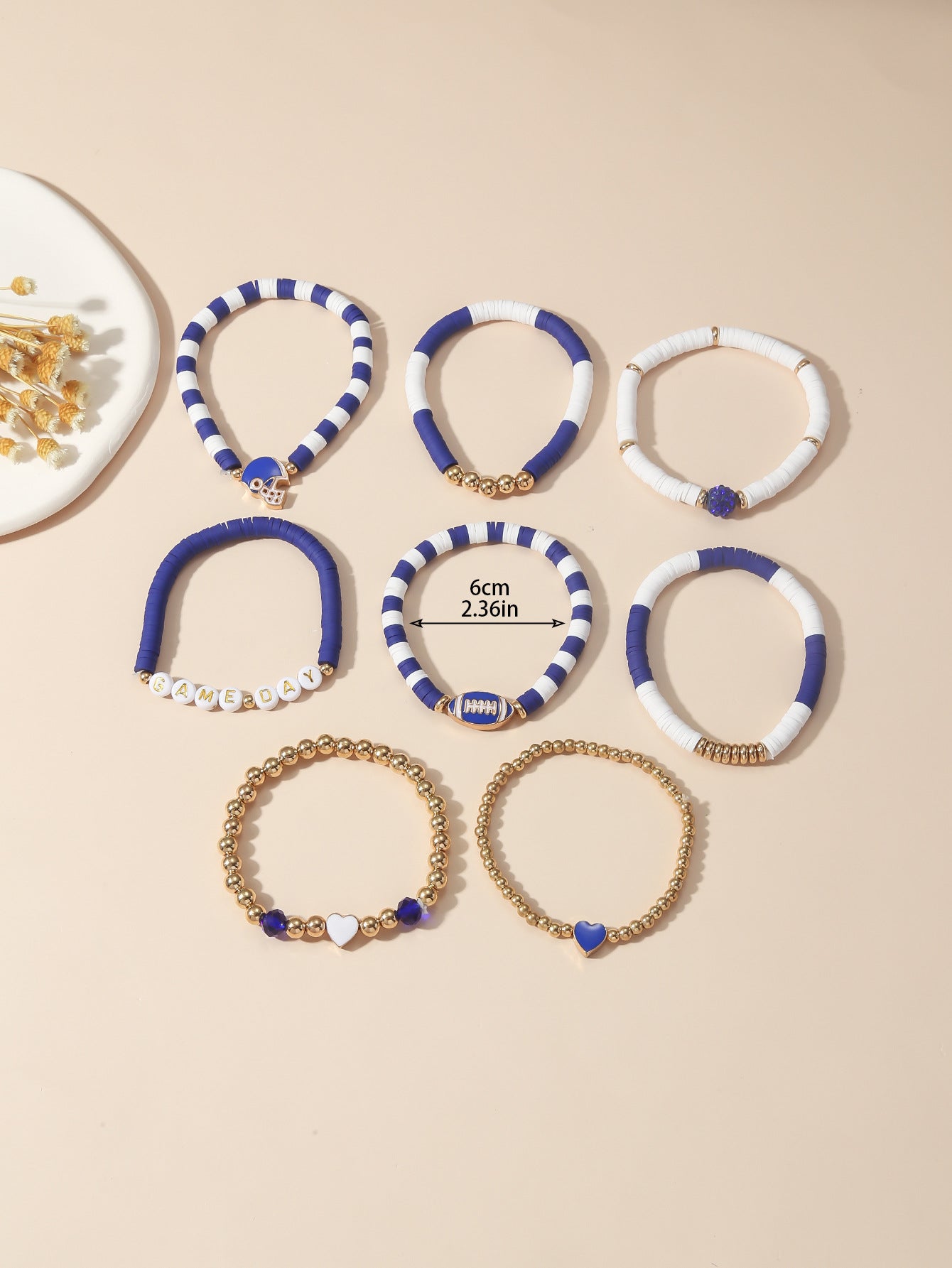 Game Day Football Bracelet