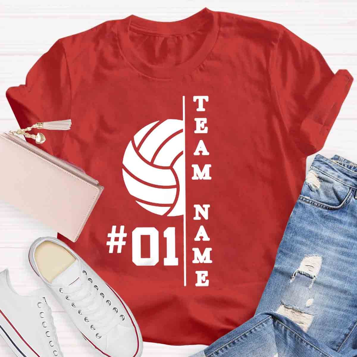 Personalized Team Name And Number T-Shirt
