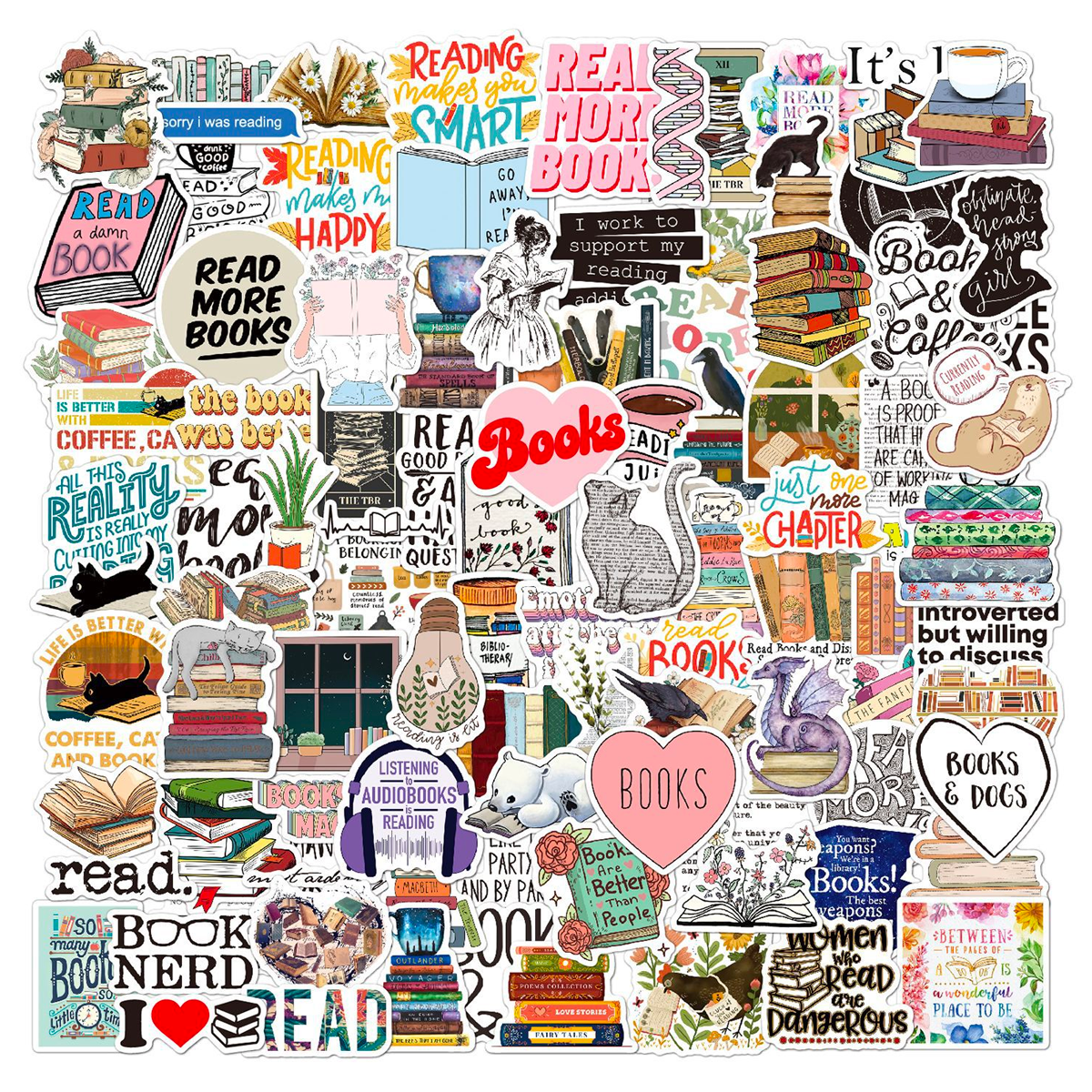 100 Reading Doodle Teacher Stickers