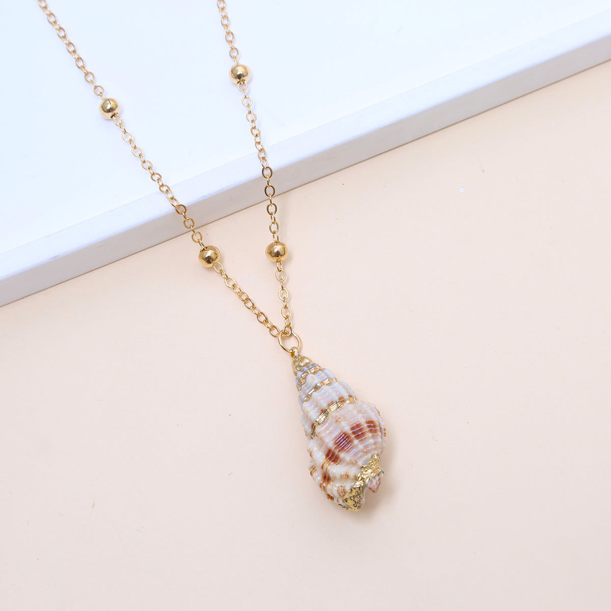 Little Seashell Natural Necklace — Natural Shell Pendant