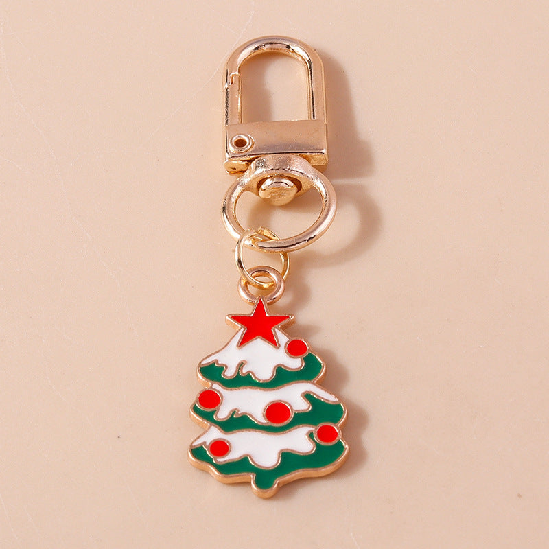 Christmas Keychain Santa Claus Christmas Tree