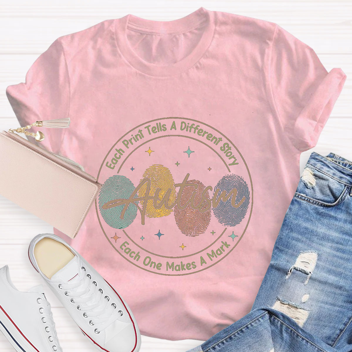 Each One Makes A Mark Teacher T-Shirt