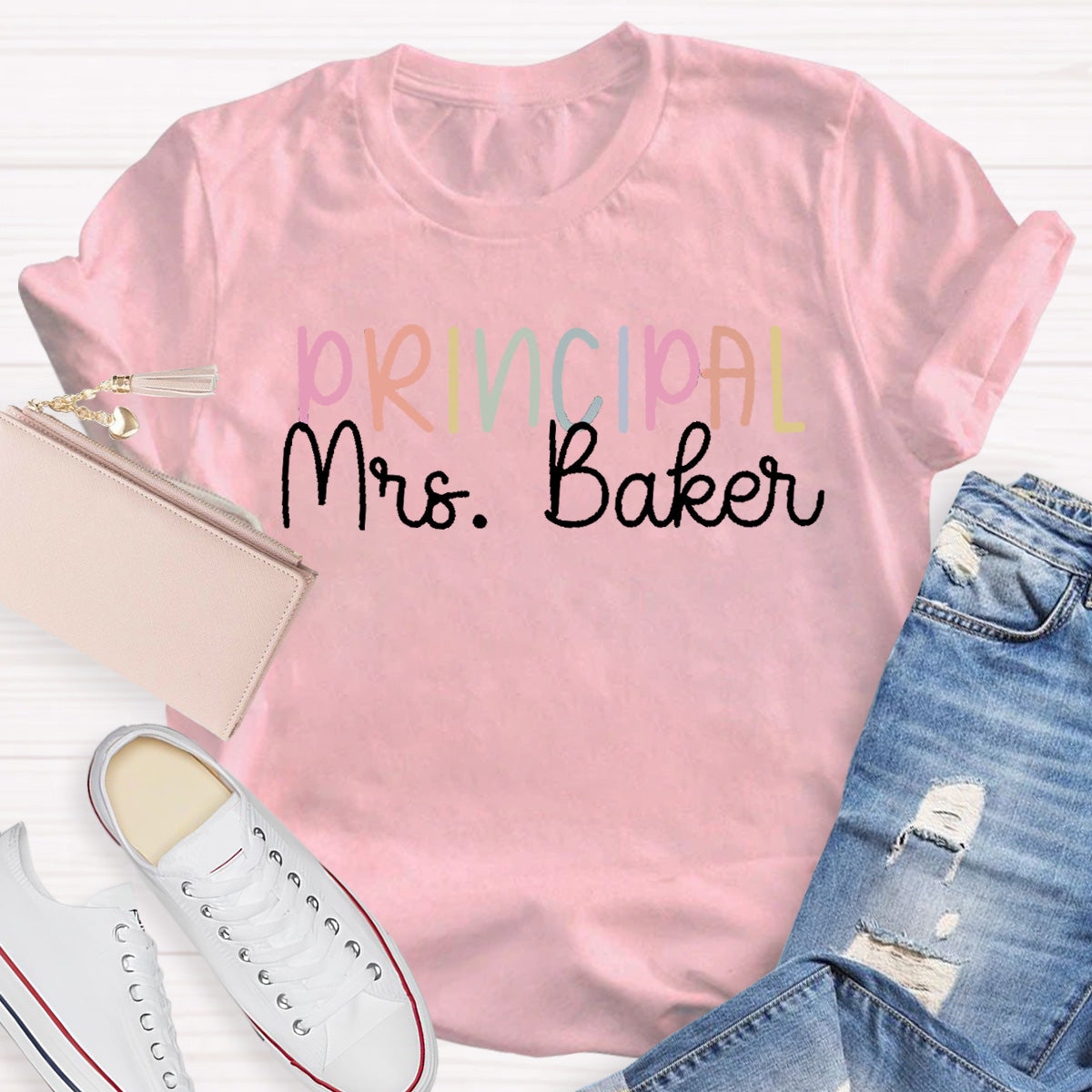 Personalized Name Principal  Teacher T-Shirt