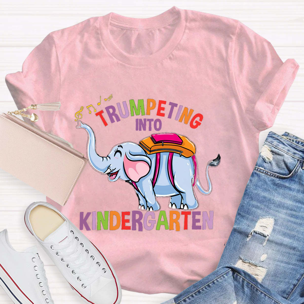 Trumpeting Into Kindergarten Teacher Shirt