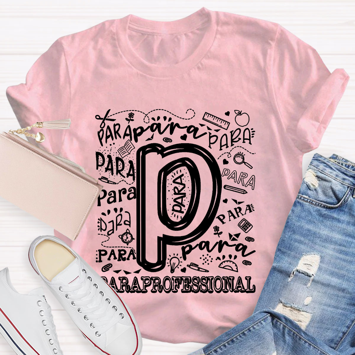 Para Professional Letter Pencil T-Shirt