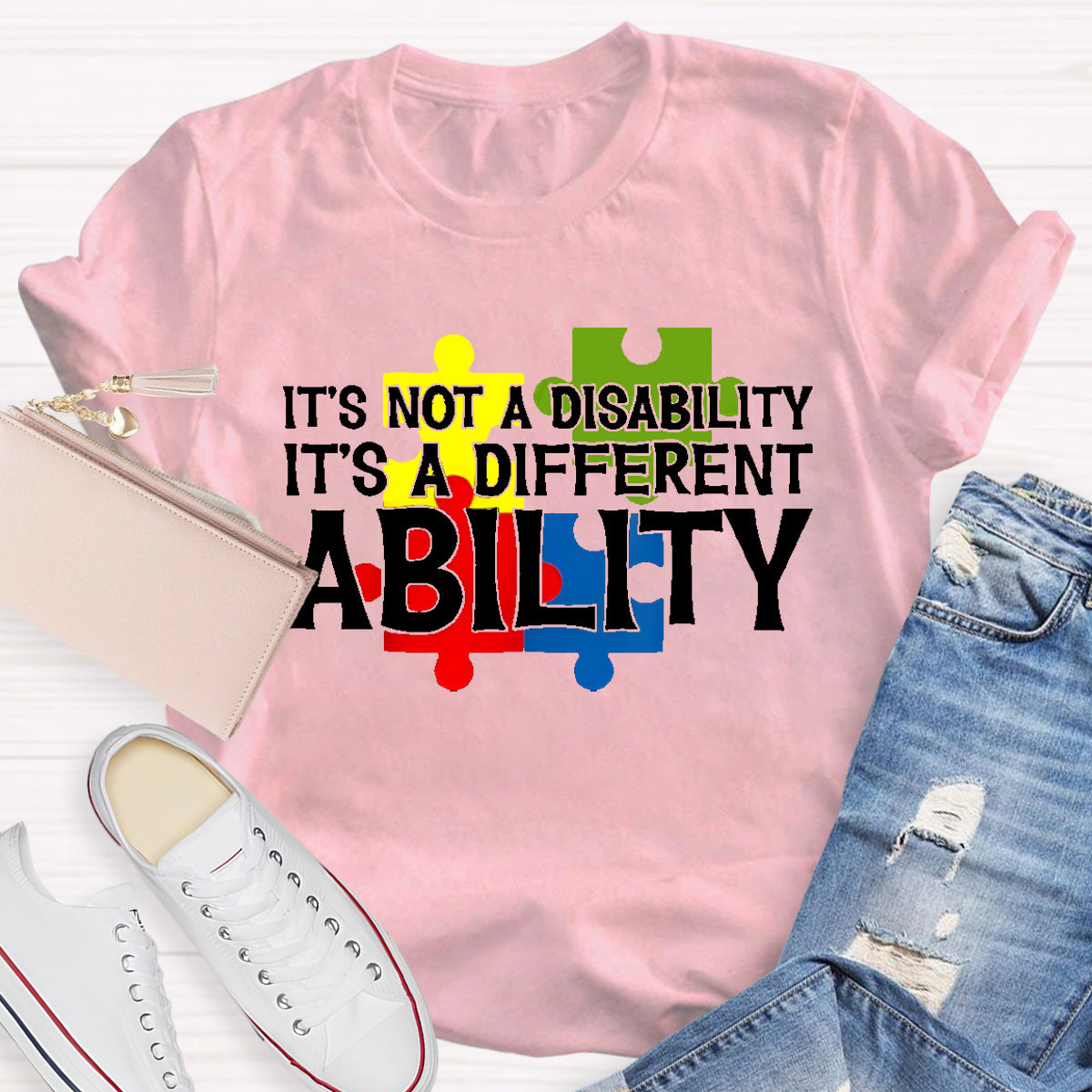 It'S Not A Disability It Is A Different Ability Teacher T-Shirt