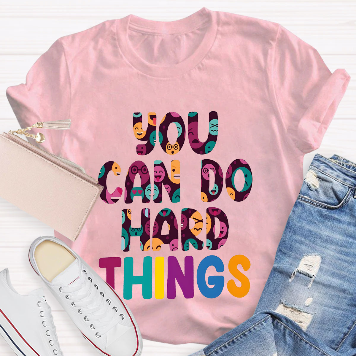 You Can Do Hard Things Teacher T-Shirt