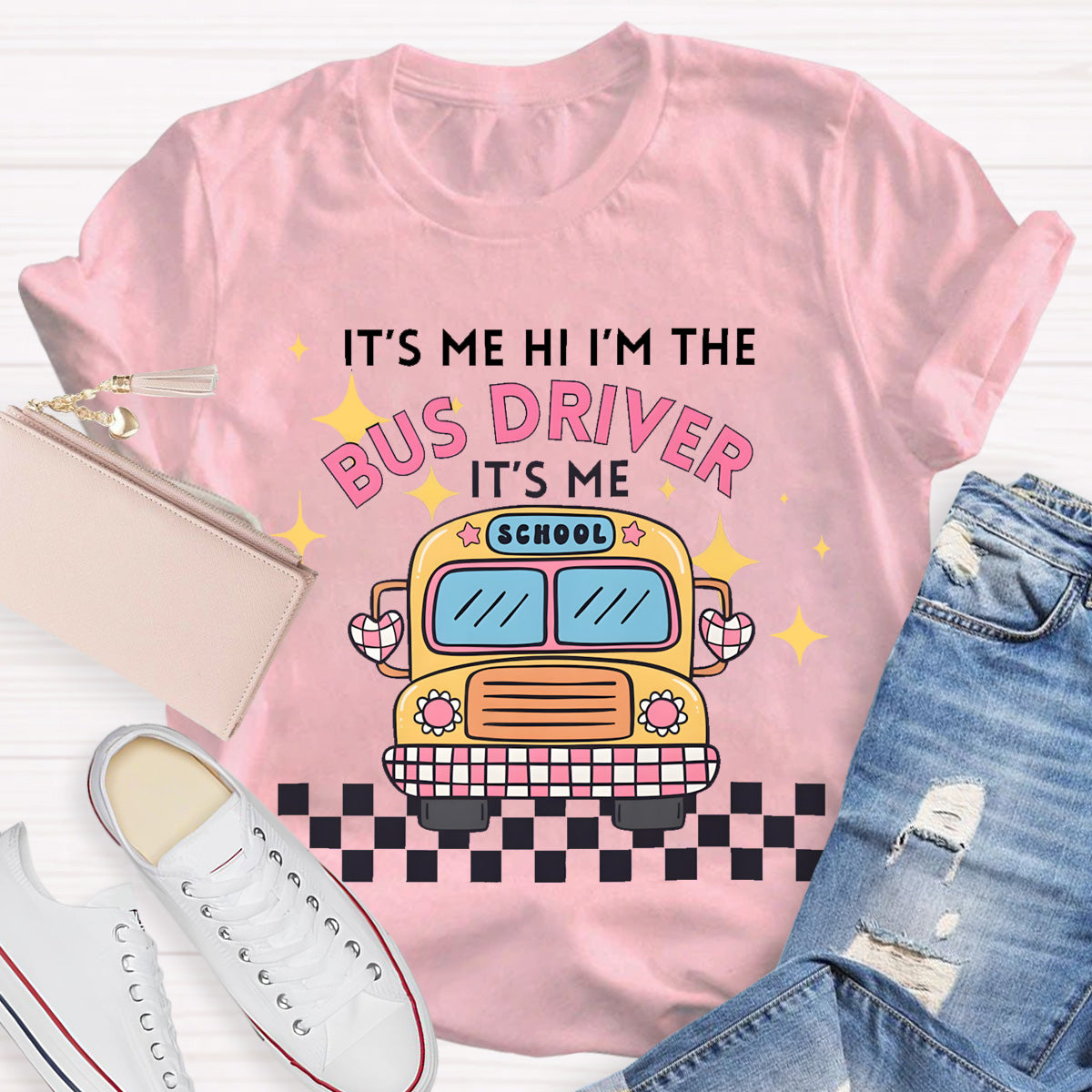 It's Me Hi I'm The School Bus Driver T-Shirt