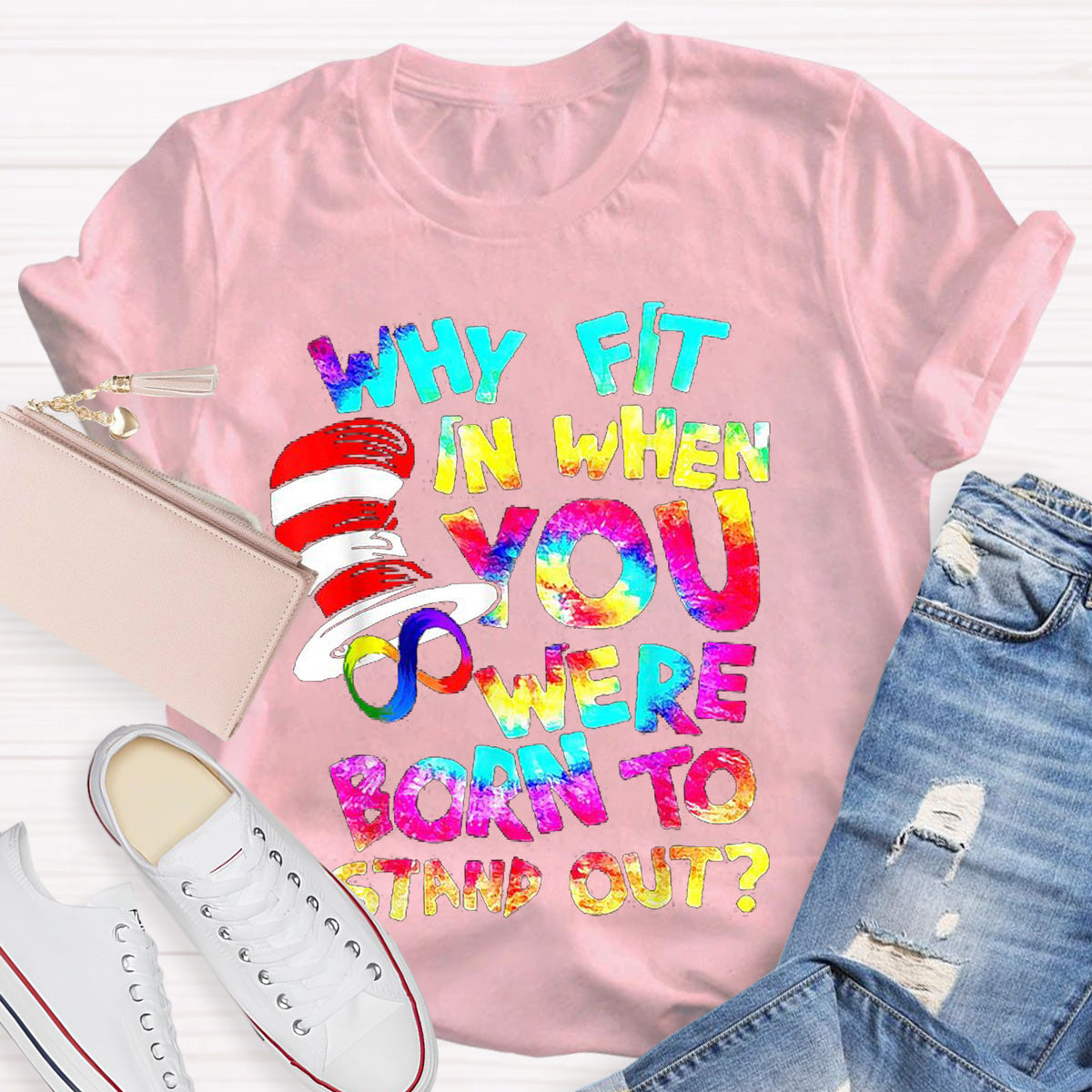 Born To Stand Out Teacher T-Shirt