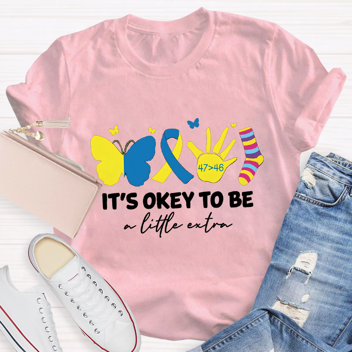 It's OK To Be A Little Extra Butterfly T-Shirt