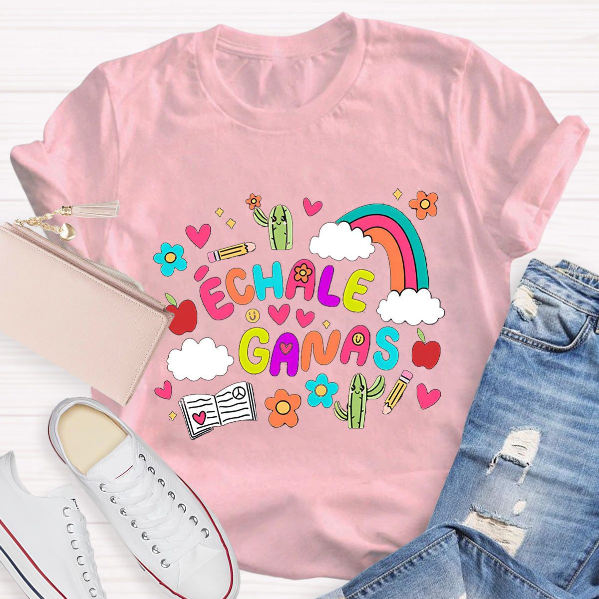 Échale Ganas Spanish Teacher T-Shirt