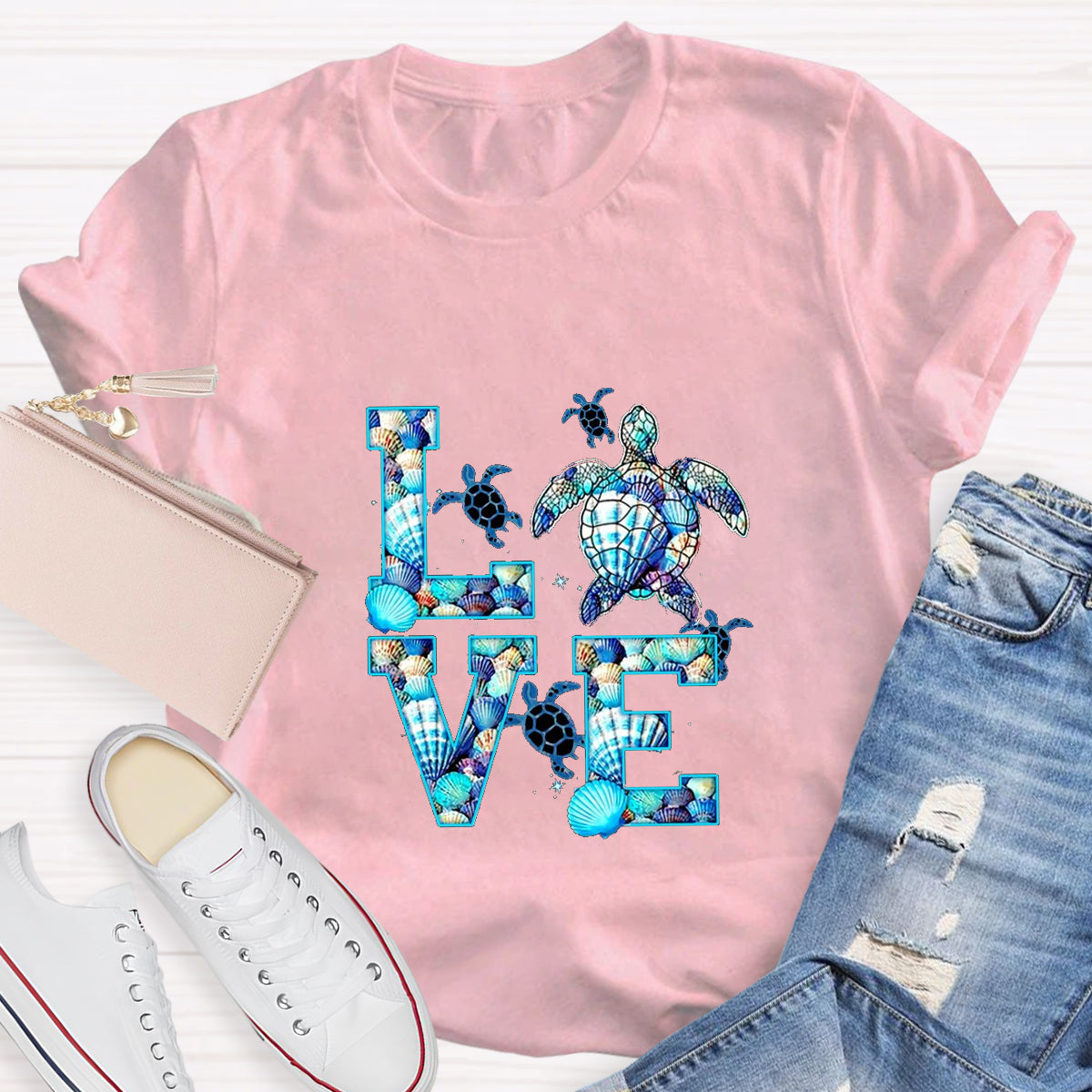 Blue Love For Sea TurtleT-Shirt