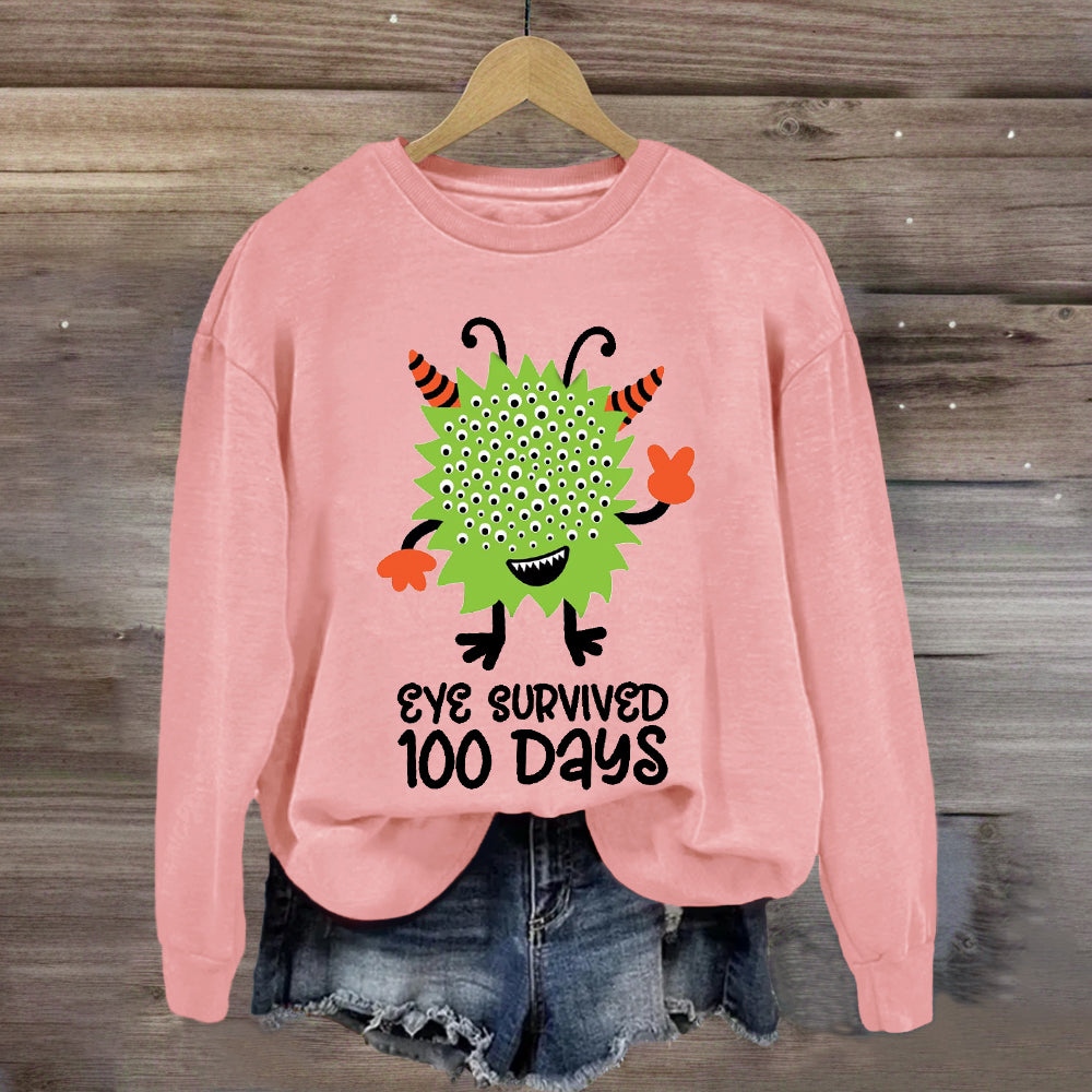 Eye Survived 100 Days Sweatshirt