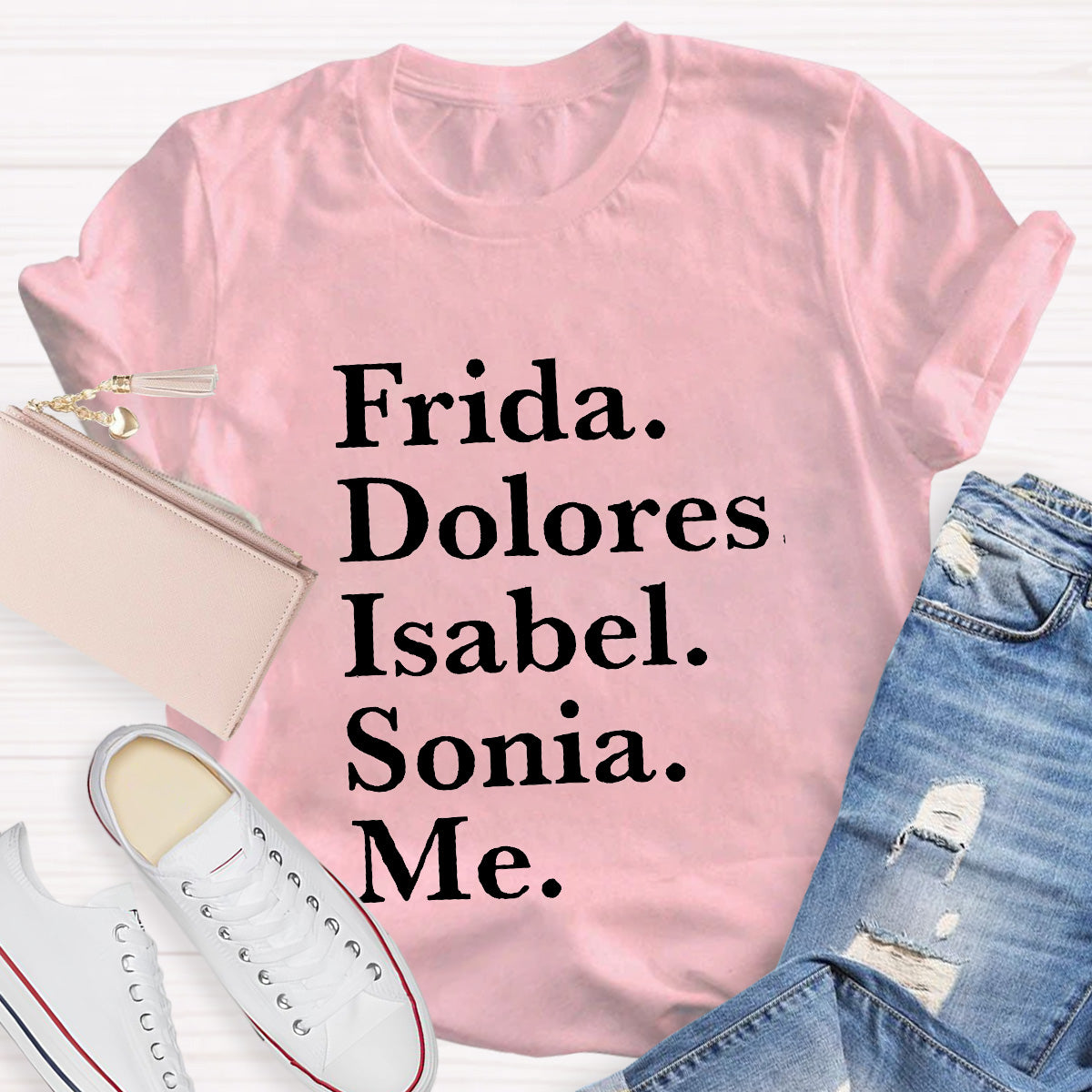 Frida Dolores Isabel Sonia Me Spanish Teacher T-Shirt