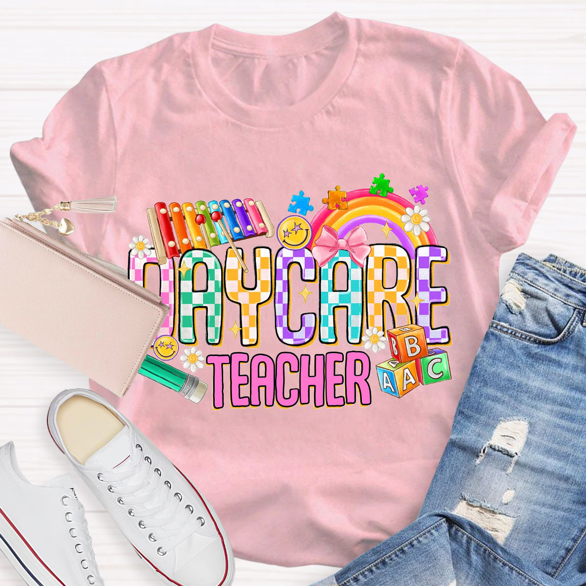 Rainbow Daycare Teacher T-Shirt