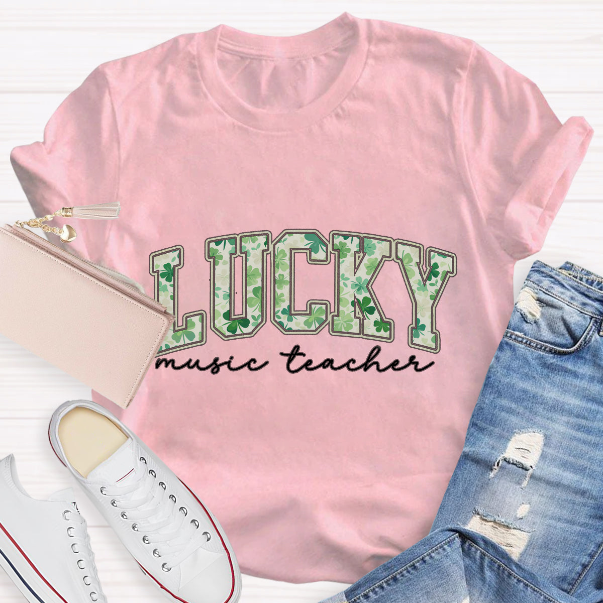 Lucky Music Teacher T-Shirt