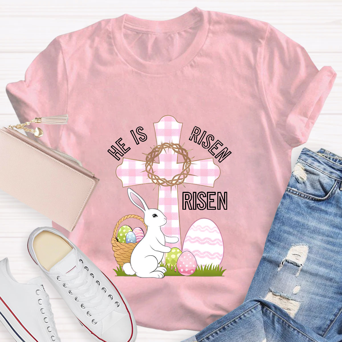 He Is Rise Easter T-Shirt