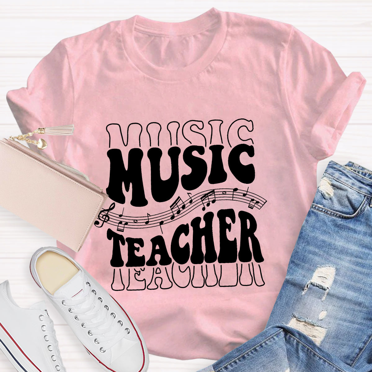 Musical Note Music Teacher T-Shirt