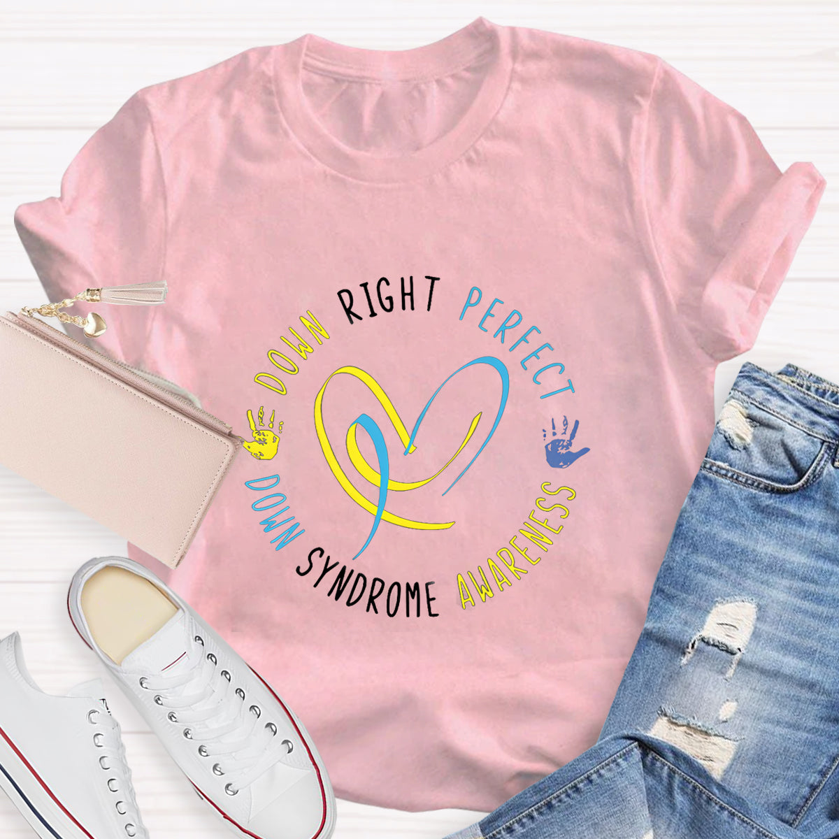 Down Right Perfect Down Syndrome Awareness T-Shirt