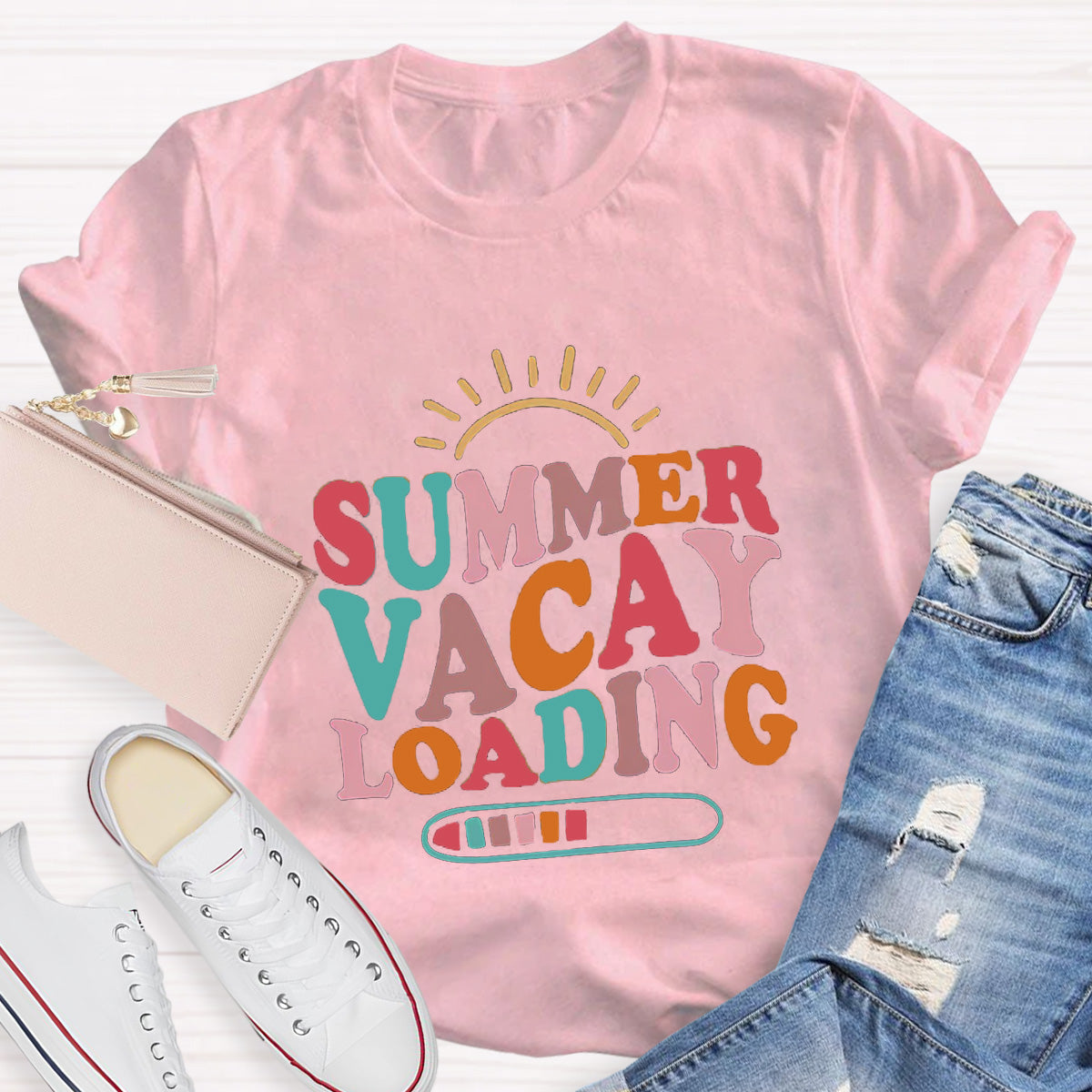 Summer Vacay Loading Teacher T-Shirt