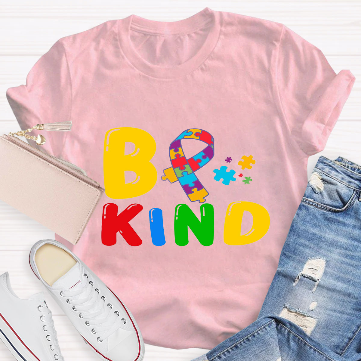 Be Kind Autism Puzzle T-Shirt