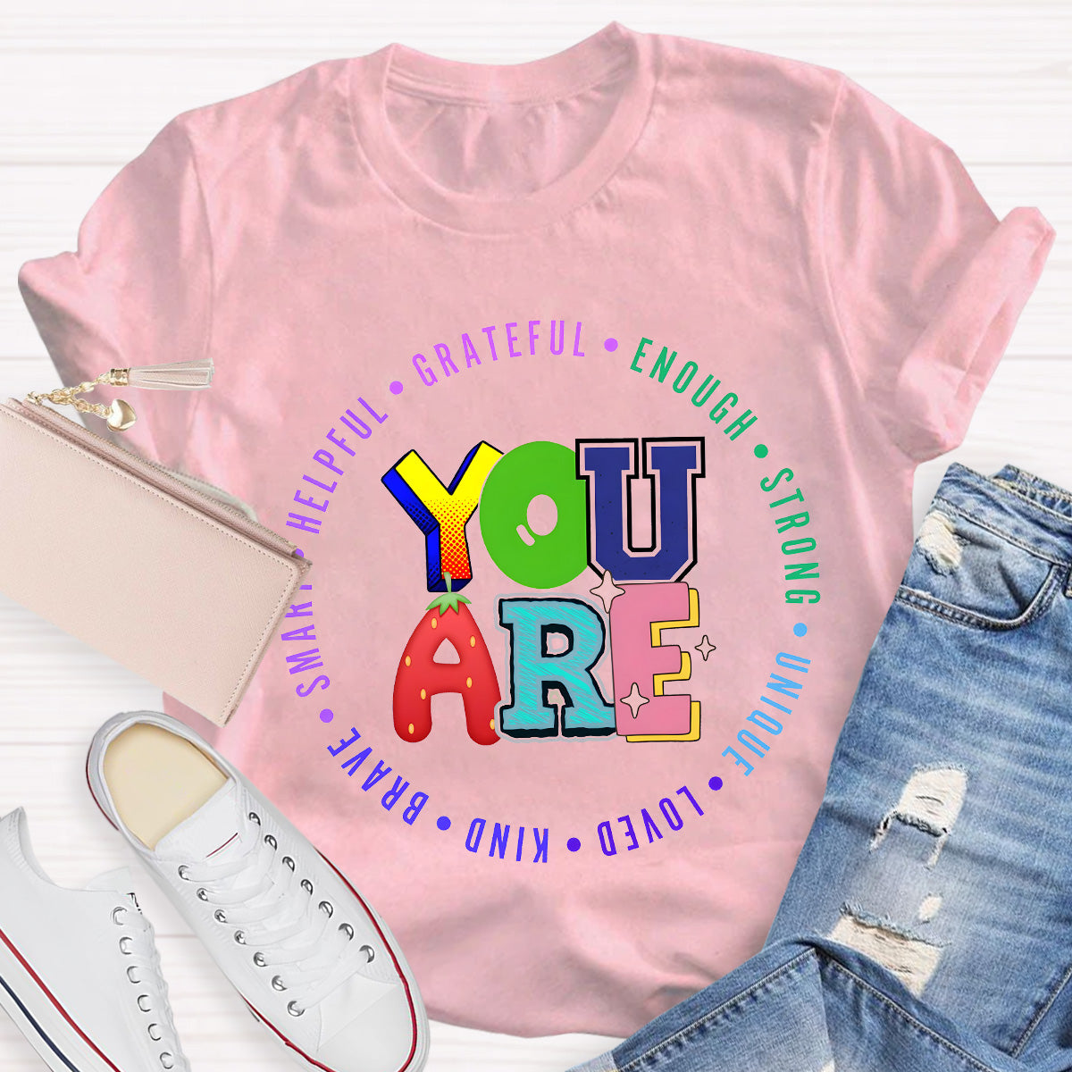 You Are Grateful Strong Enough Teacher T-Shirt