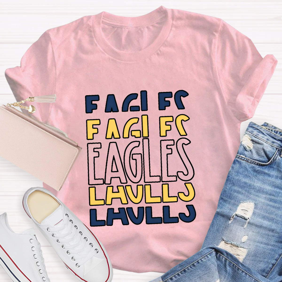 Personalized School Mascot Eagles T-Shirt