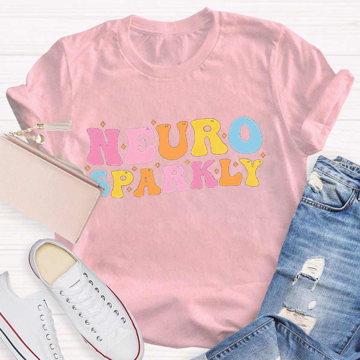 Neuro Sparkly Teacher T-Shirt