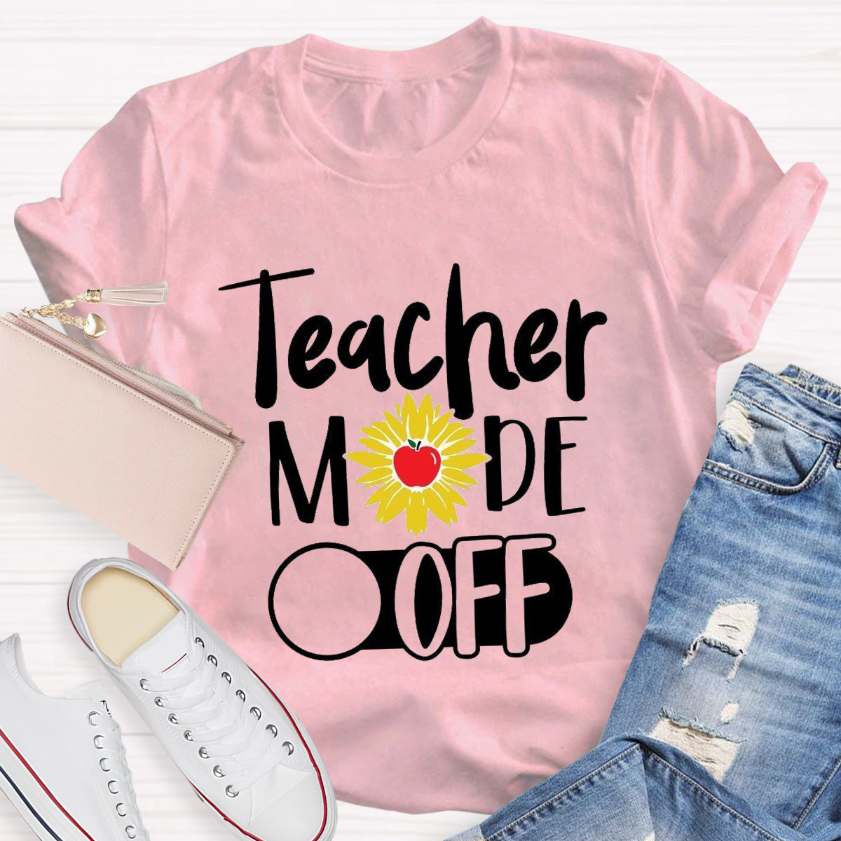 Teacher Mode Off Apple Teacher T-Shirt