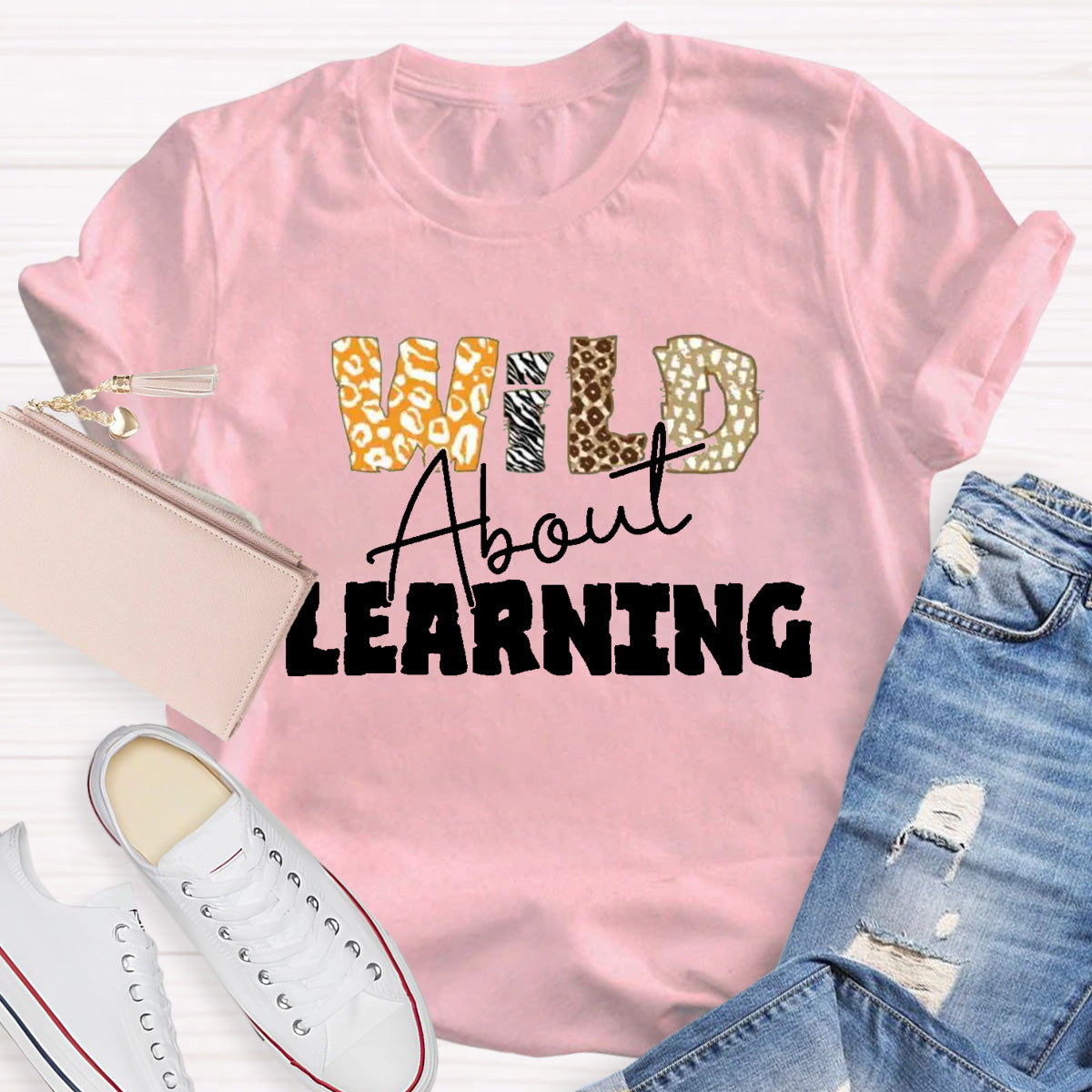 Wild About Learning Teacher T-Shirt