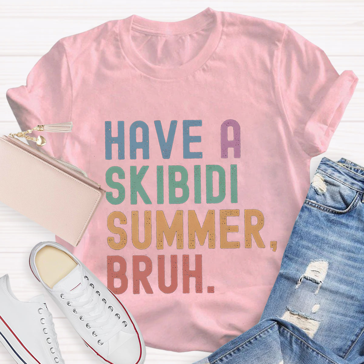Have A Skibidi Summer Bruh Teacher T-Shirt