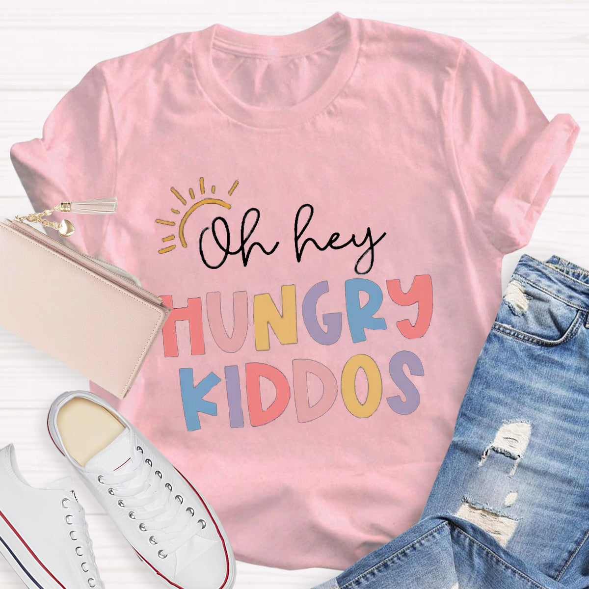 Oh Hey Hungry Kiddos Teacher T-Shirt