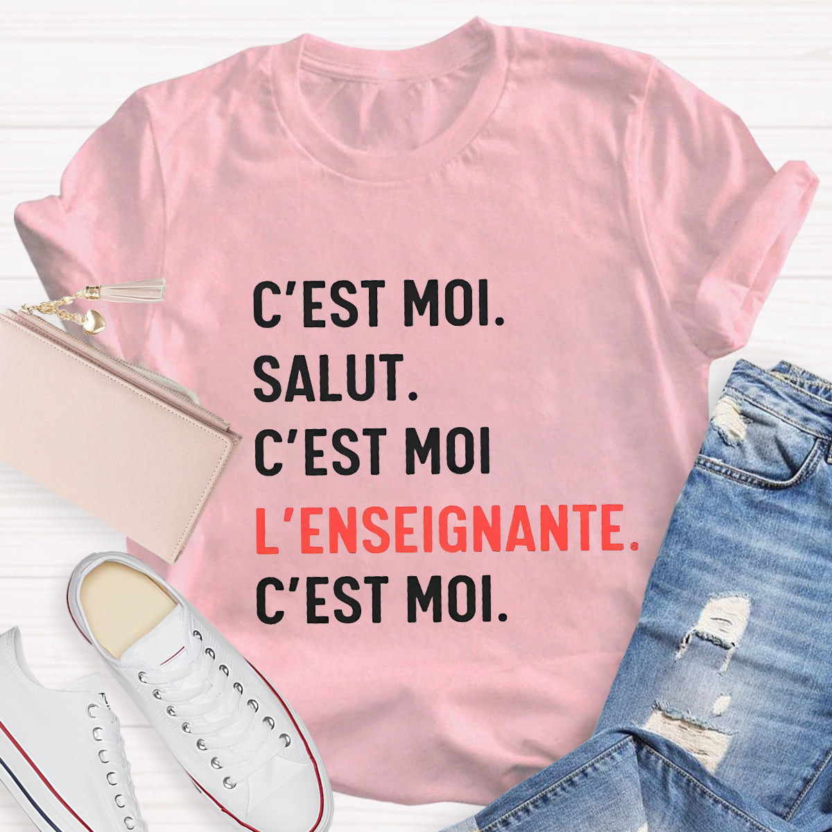 C'est Moi Salut French Teacher T-Shirt