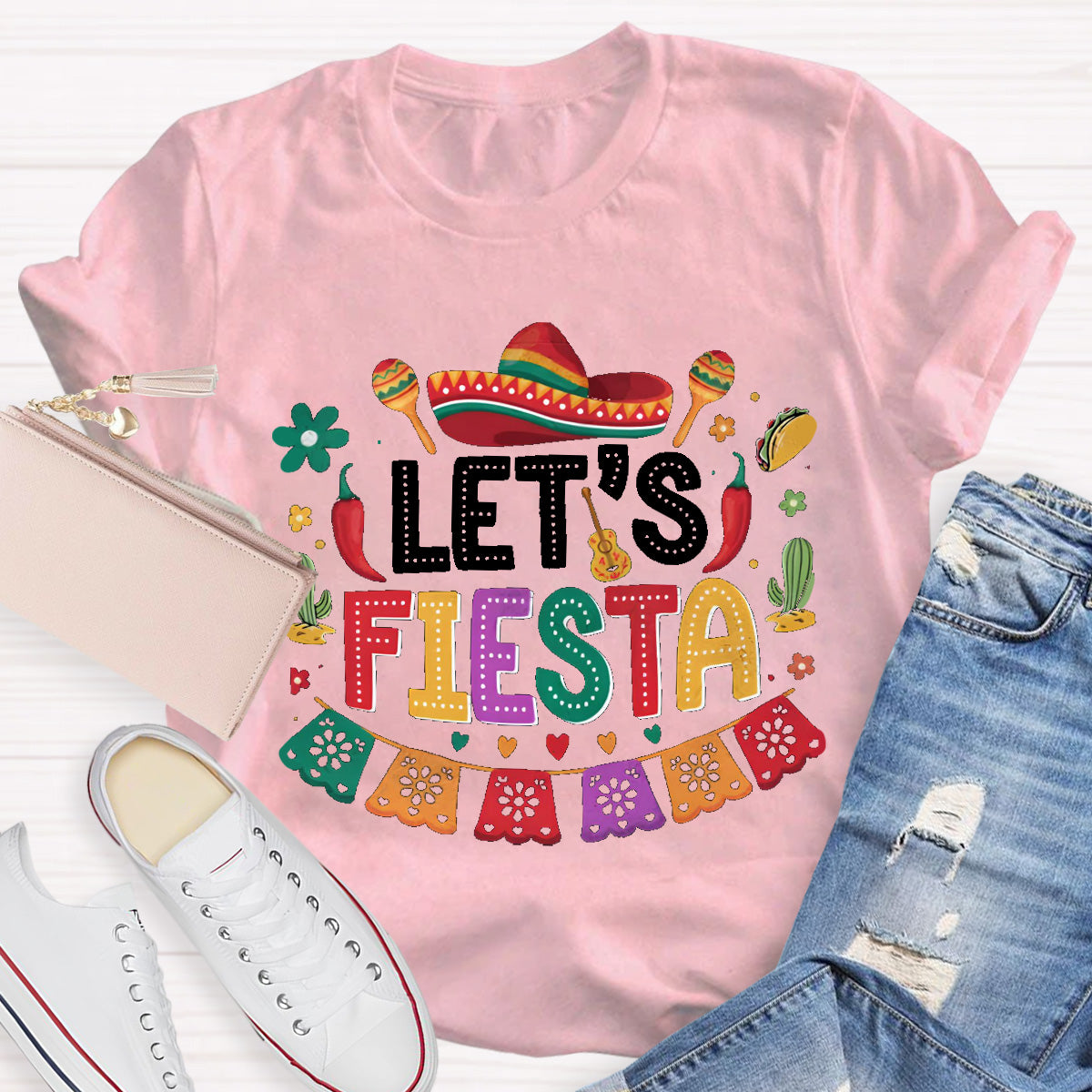 Let's Fiesta Teacher T-Shirt