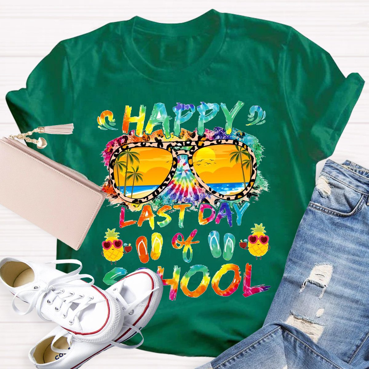 Happy Last Day Of School Teacher Graphic Shirt