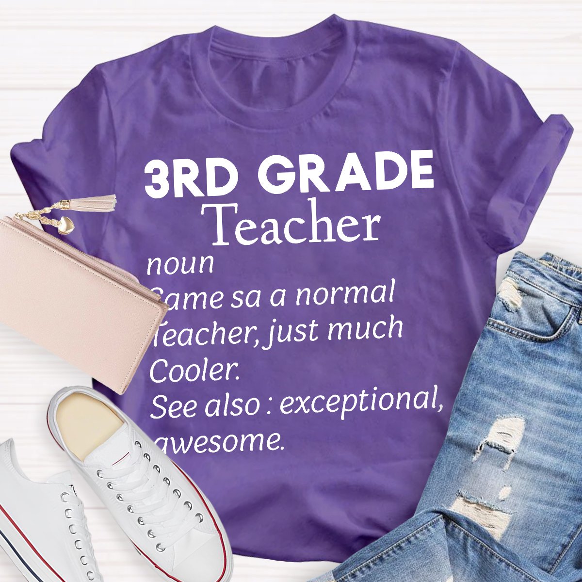 Personalized 1st Grade Teacher Noun Teacher Shirt