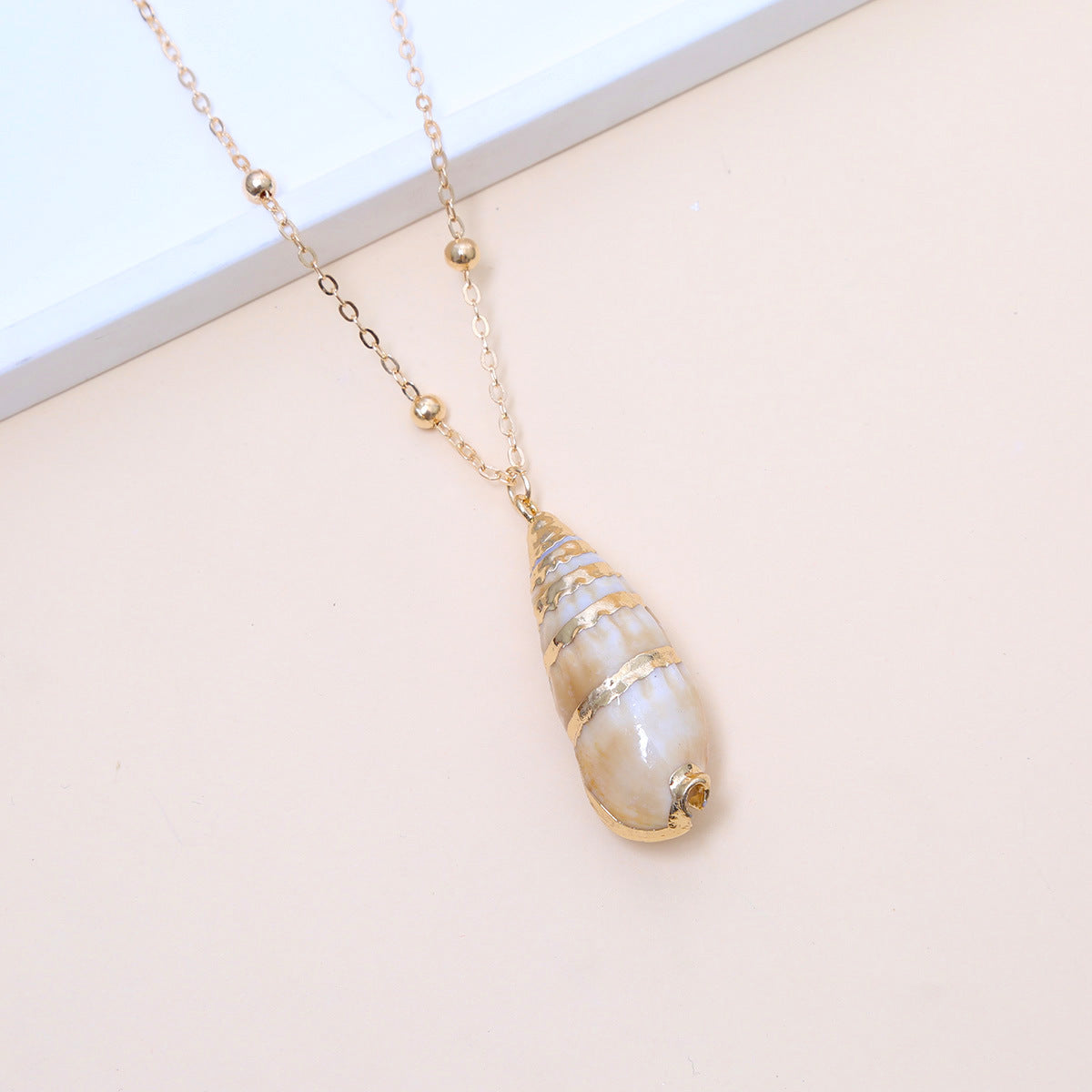 Little Seashell Natural Necklace — Natural Shell Pendant